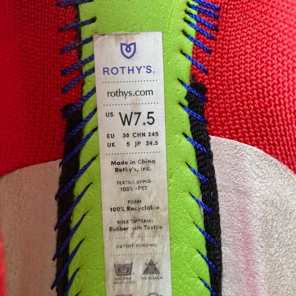 ROTHYS The Point in RED Size 7.5 - Picture 4 of 10